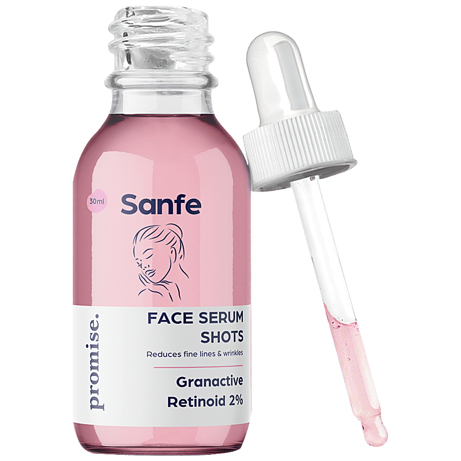 Sanfe Promise 2% Retinoid Face Serum Shots - Reduces Wrinkles & Fine Lines