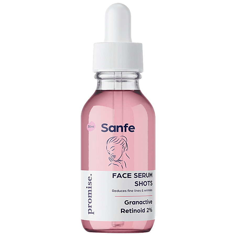 Sanfe Promise 2% Retinoid Face Serum Shots - Reduces Wrinkles & Fine Lines