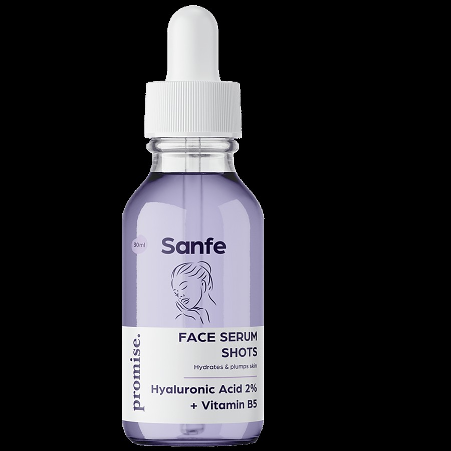 Sanfe Promise 2% Hyaluronic Acid Face Serum Shots - For Intense Hydration