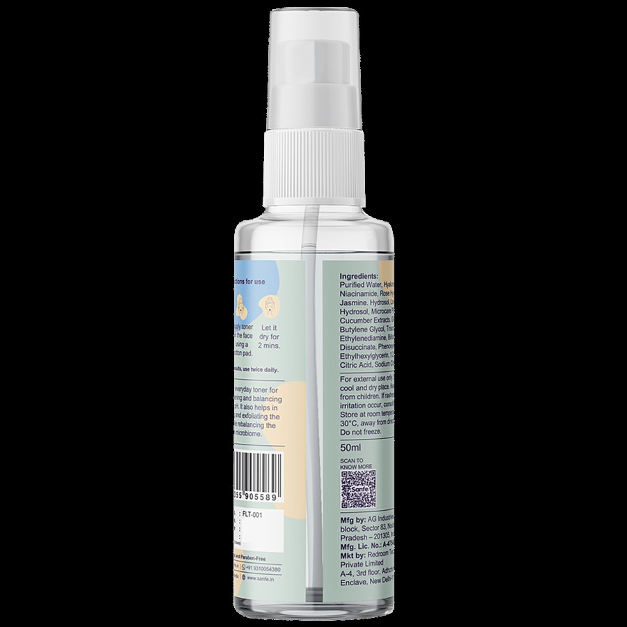 Sanfe Promise 3% PHA Face Lush Toner - For Pore Tightening & Mild Exfoliation