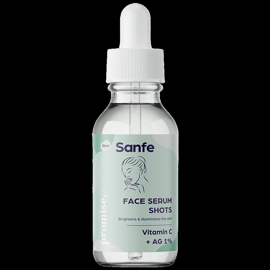 Sanfe Promise Face Serum Shots With Vitamin C - For Glowing Skin