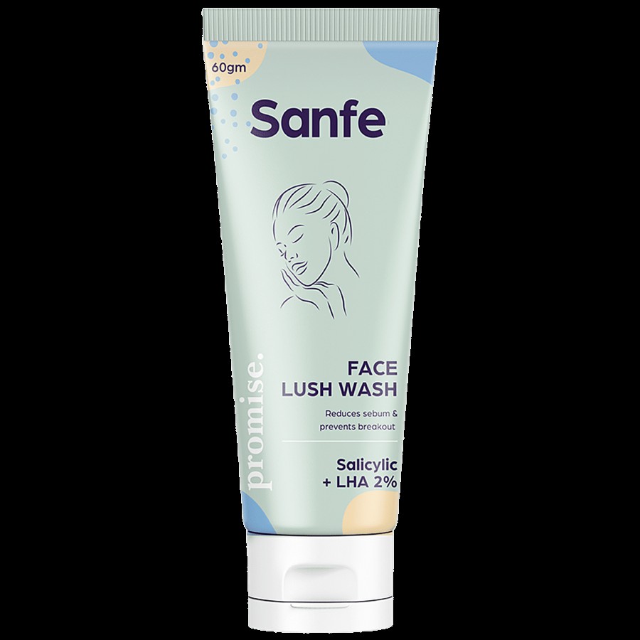 Sanfe Promise Salicylic Acid Face Lush Wash - For Oily