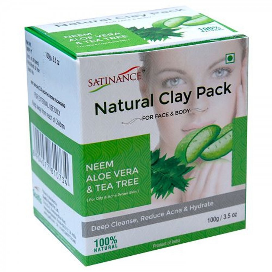 Satinance Natural Clay Pack - Neem