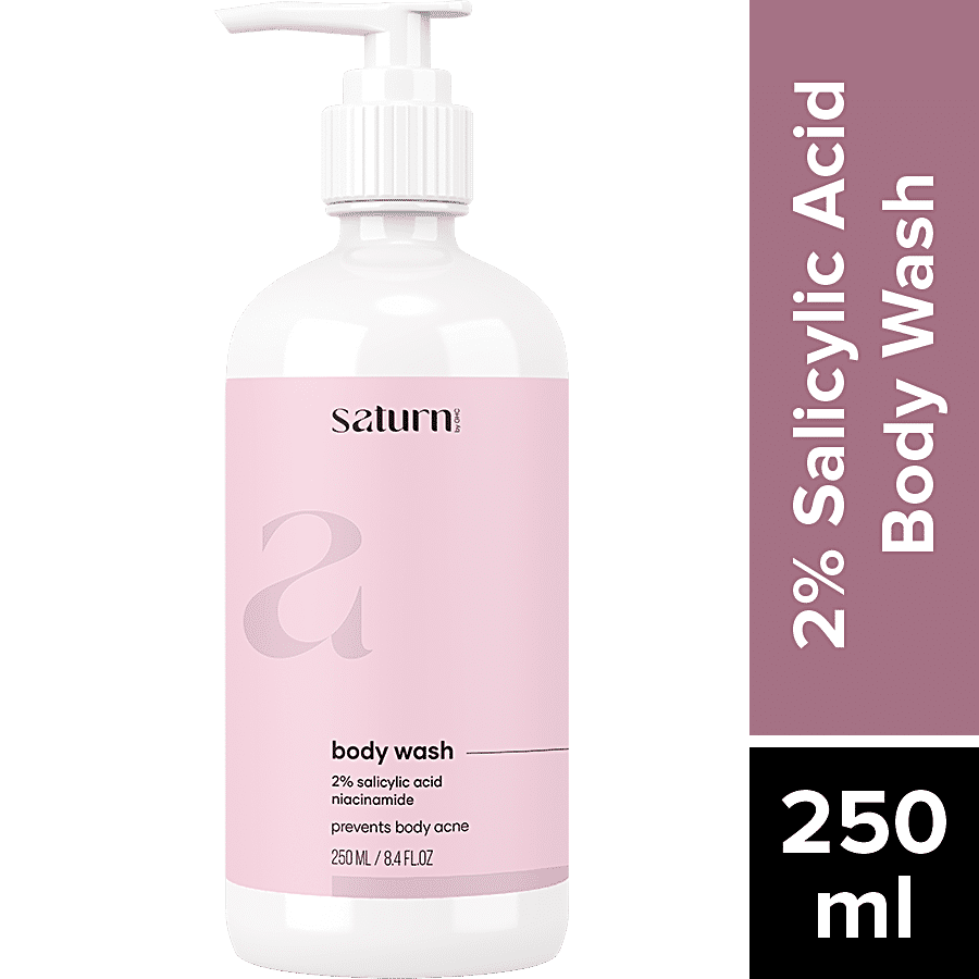 Saturn 2% Salicylic Acid Body Wash With Niacinamide - Prevents Acne