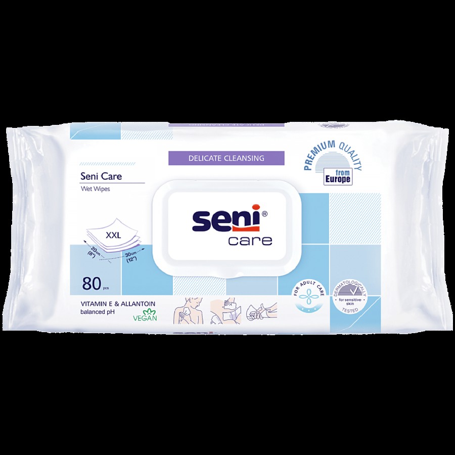 Seni Care Wet Wipes - Vitamin E & Allantoin