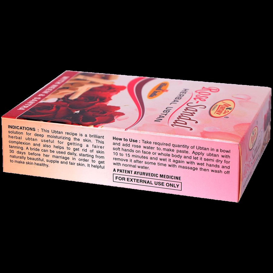 Shri Manav Herbal Rose Sandal Herbal Ubtan