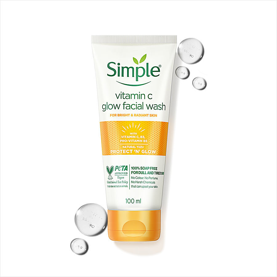 Simple Protect 'N' Glow Vitamin C Glow Facial Wash