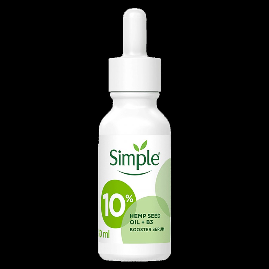 Simple 10% Hemp Seed Oil & B3 Booster Serum - Strengthens Skin Barriers