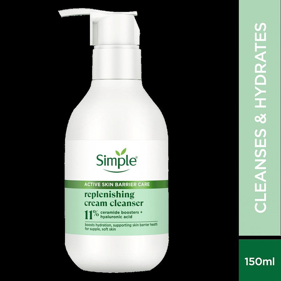 Simple Active Skin Barrier Care Replenishing Cream Cleanser