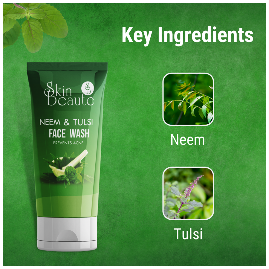 Skin Beaute Neem & Tulsi Face Wash - Prevents Acne