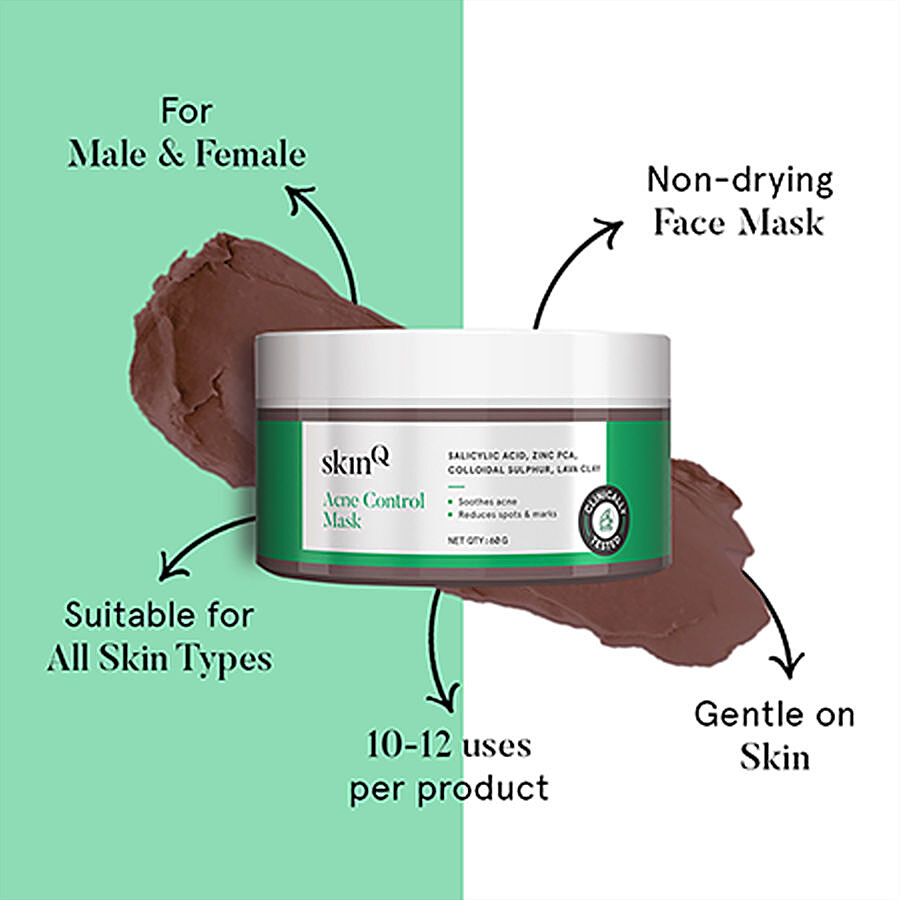 SkinQ Acne Control Mask - Soothes Skin