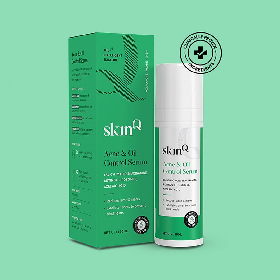 SkinQ Acne & Oil Control Serum - Reduces Marks