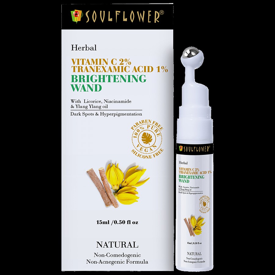 Soulflower Face Serum - With Vitamin C For Glowing Skin