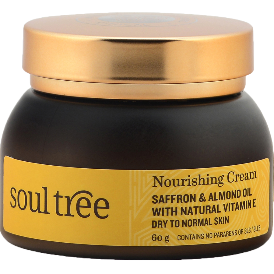 Soultree Ayurvedic Nourishing Cream - Saffron & Almond Oil with Natural Vitamin E