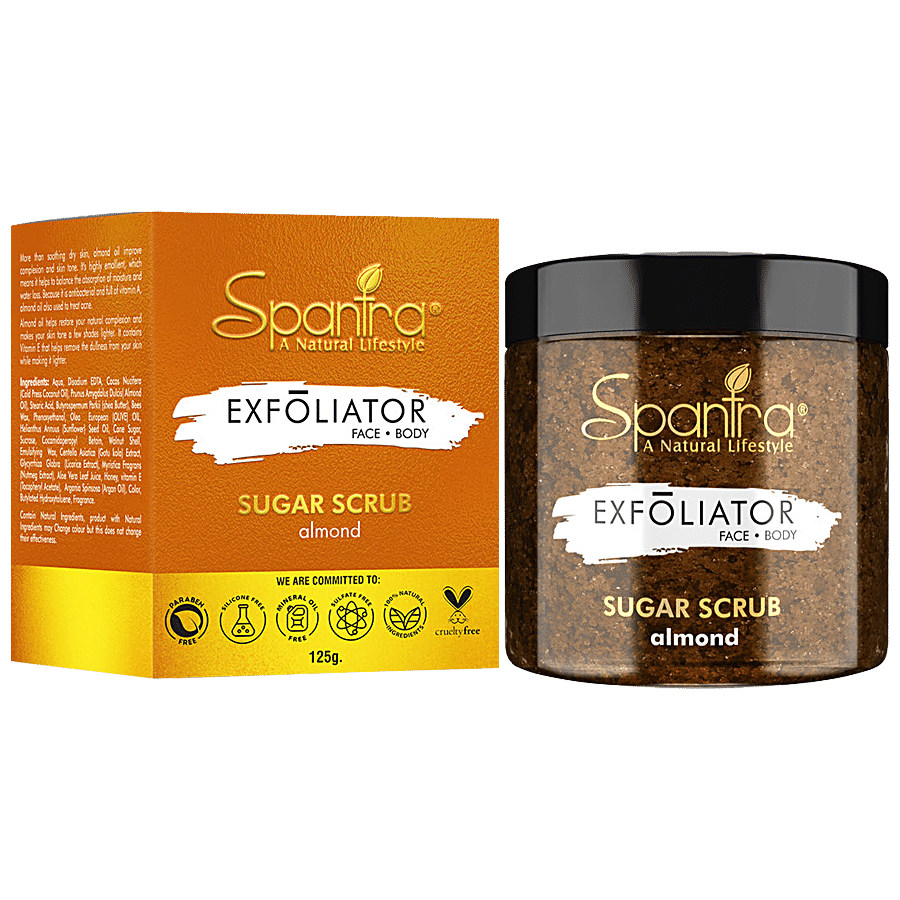 Spantra Almond Sugar Scrub -  4 in 1