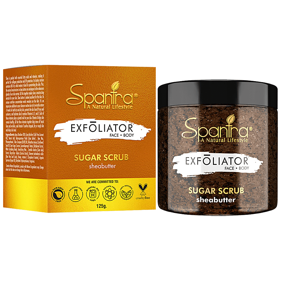 Spantra Shea Butter Sugar Scrub -  4 in 1