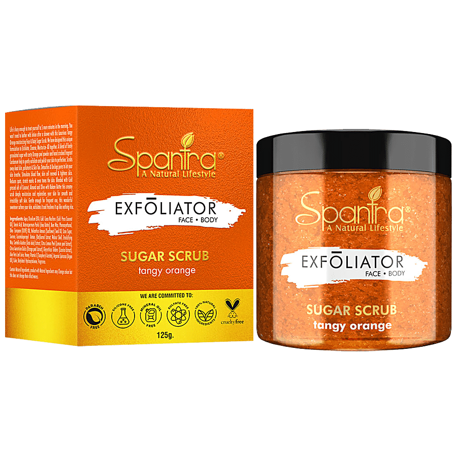 Spantra Tangy Orange Sugar Scrub -  4 in 1