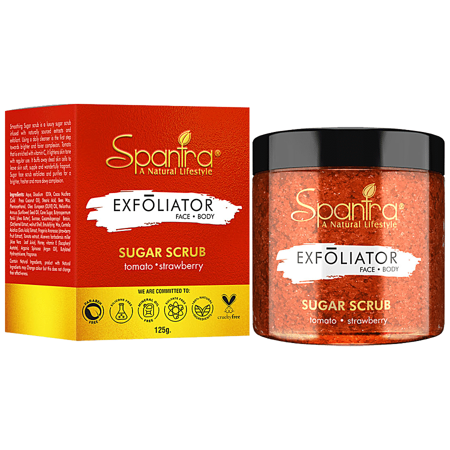 Spantra Tomato Strawberry Sugar Scrub -  4 in 1