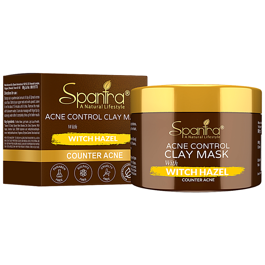 Spantra Witch Hazel Clay Mask - Acne Control