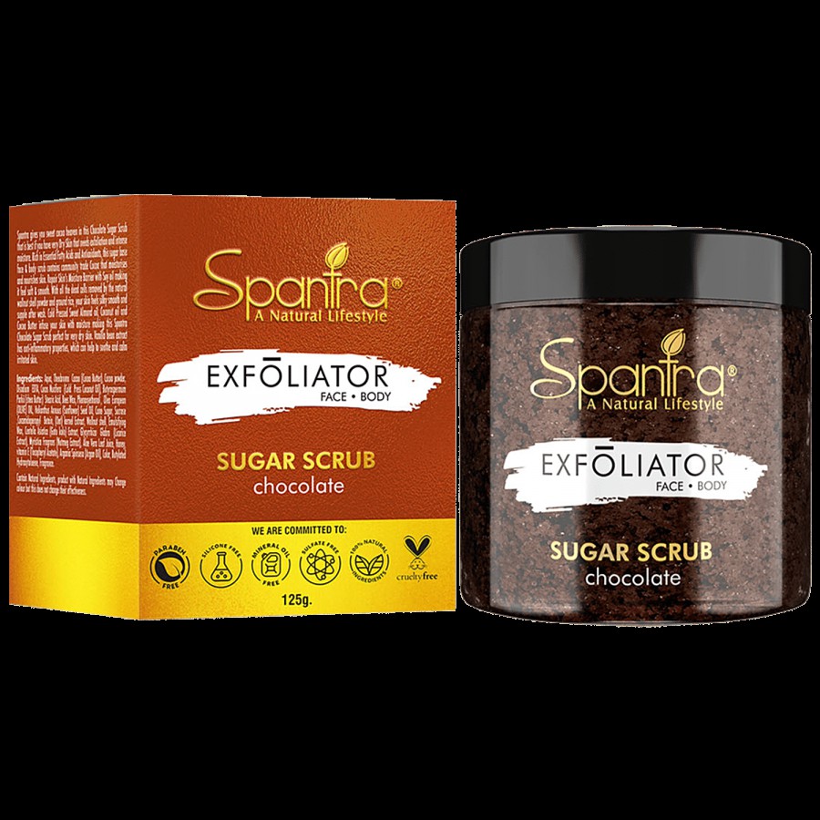 Spantra Chocolate Sugar Scrub -  4 in 1