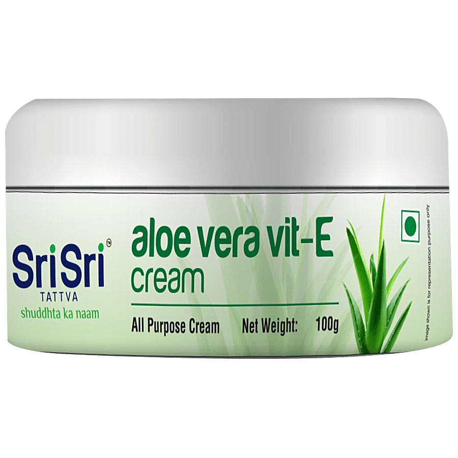 Sri Sri Tattva Aloe Vera Vit-E Cream - Provides Nourishment