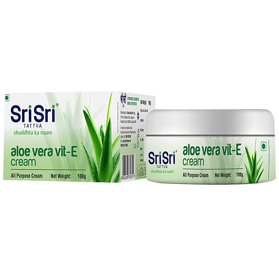 Sri Sri Tattva Aloe Vera Vit-E Cream - Provides Nourishment