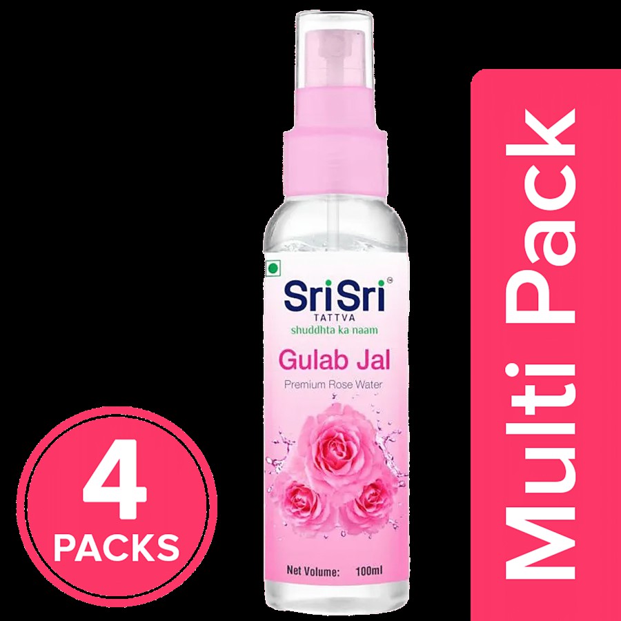 Sri Sri Tattva Gulab Jal - Pure Rose Water Mist for Hydrated