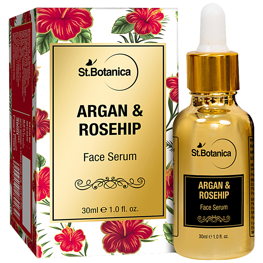 StBotanica Argan & Rosehip Face Serum - For Anti Ageing & Anti Wrinkle