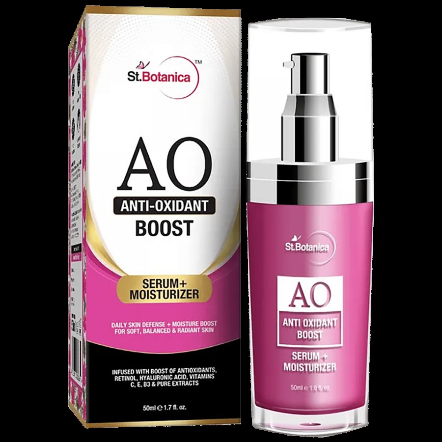 StBotanica Antioxidant Boost Serum + Moisturizer - Vitamins & Pure Extracts