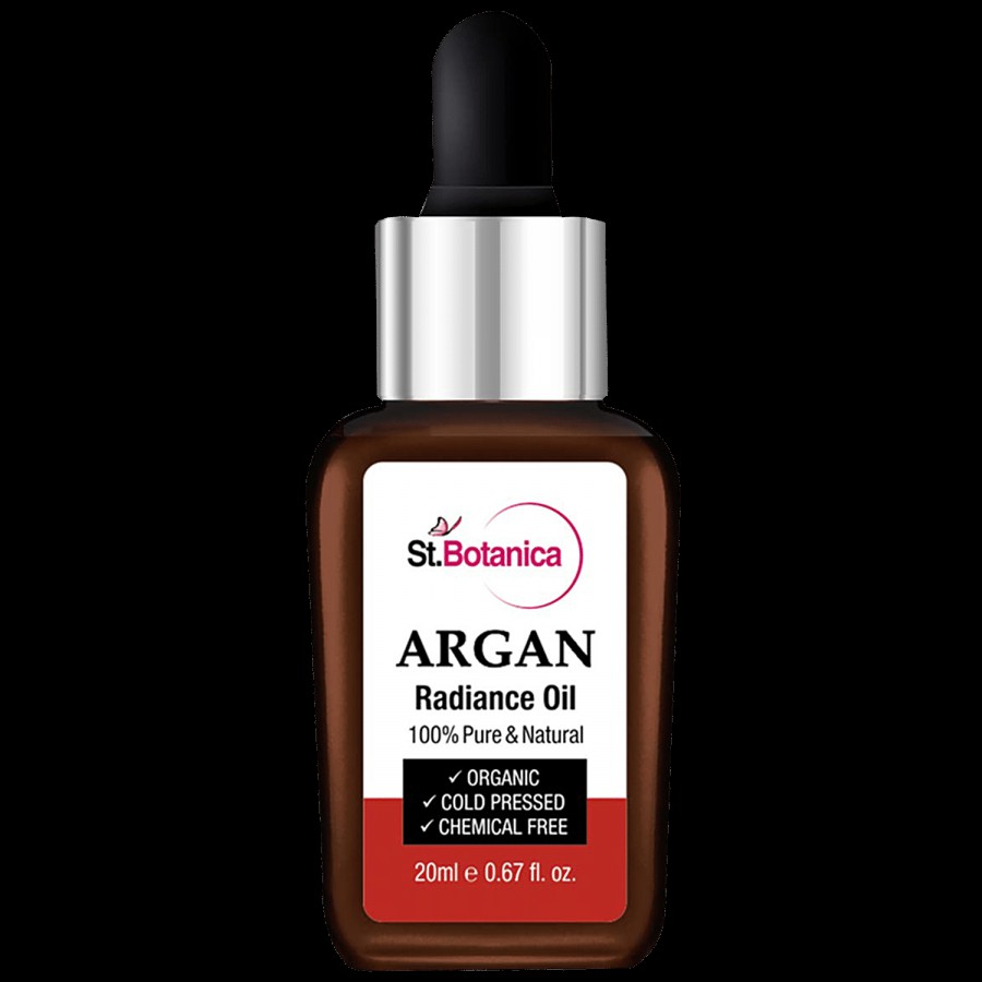 StBotanica Argan Radiance Face Oil - For Anti-Ageing & Anti Wrinkle Skin Brightening