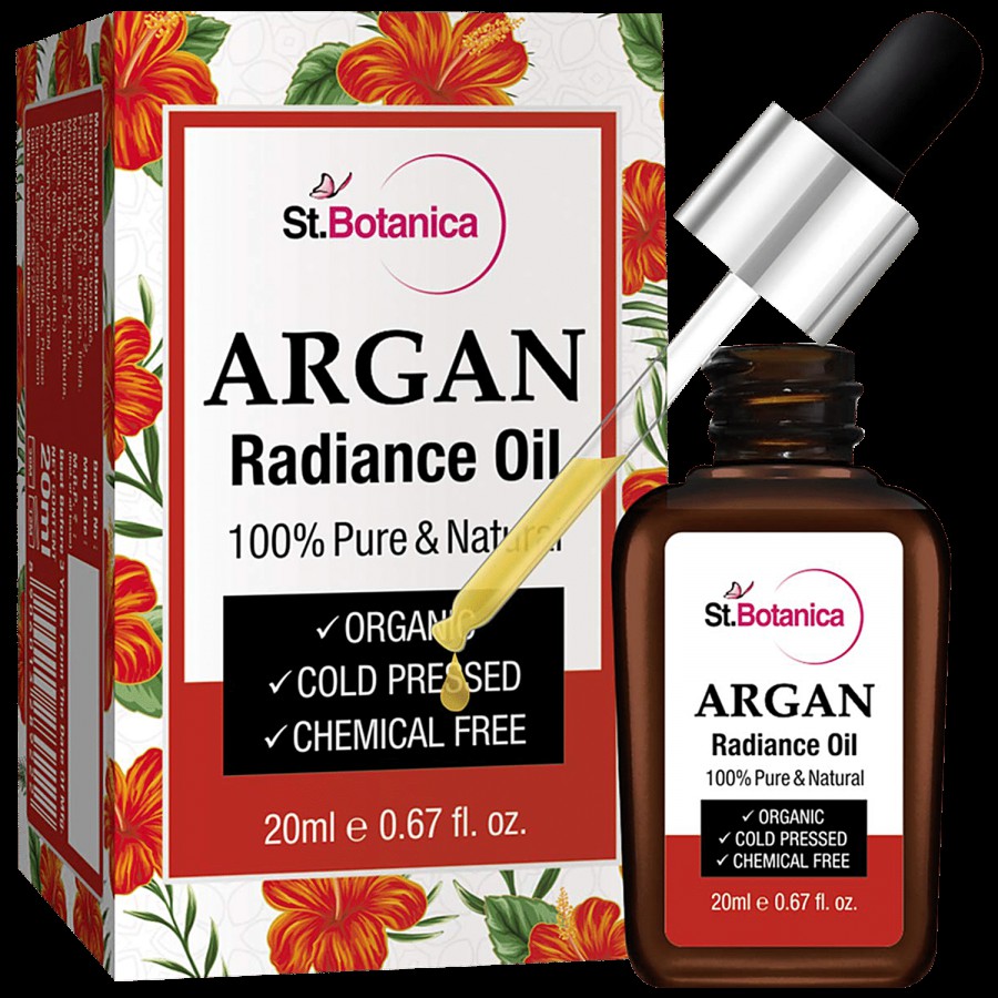 StBotanica Argan Radiance Face Oil - For Anti-Ageing & Anti Wrinkle Skin Brightening