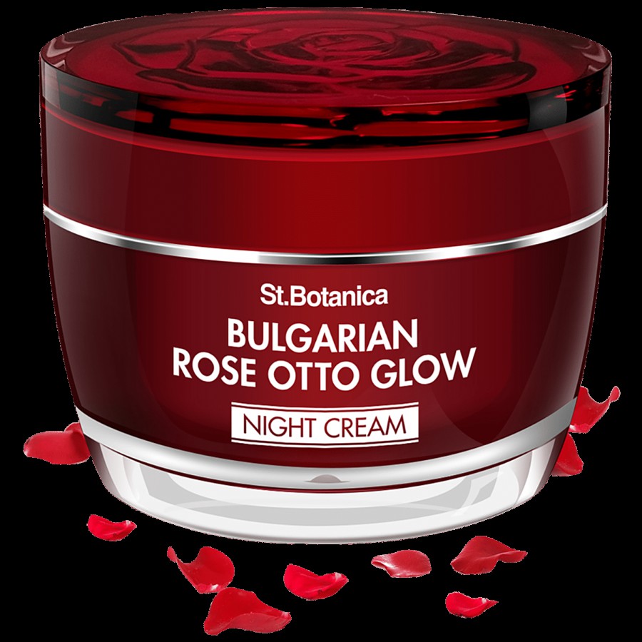 StBotanica Bulgarian Rose Otto Glow Night Cream - Brightening