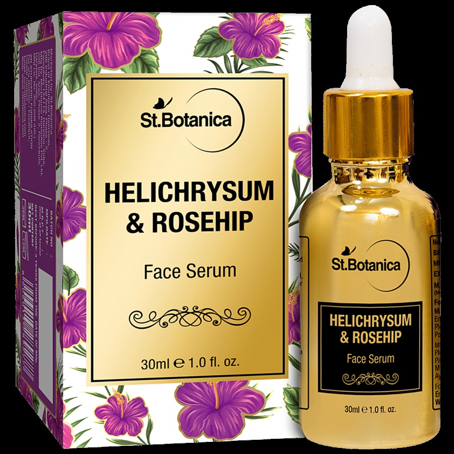 StBotanica Helichrysum & Rosehip Face Serum - For Anti-Aging/Fine Lines & Wrinkles