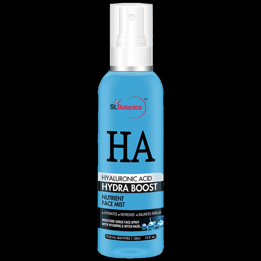 StBotanica Hyaluronic Acid Hydra Boost Nutrient Face Mist - Vitamins & Witch Hazel