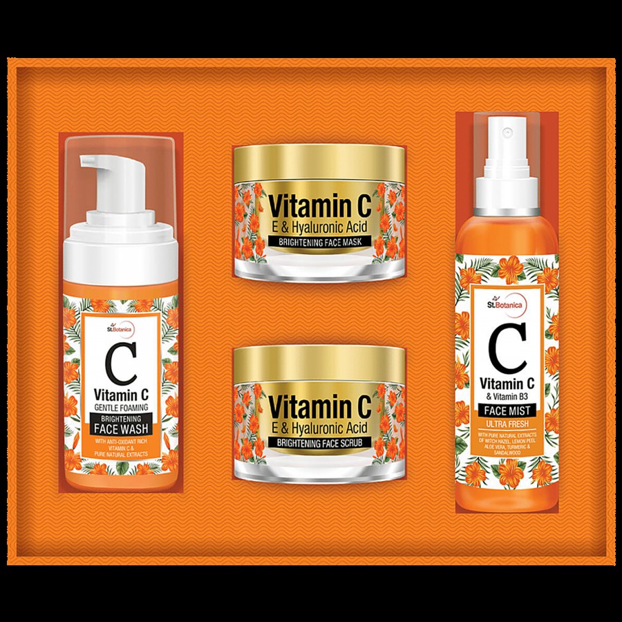 StBotanica Vitamin C Brightening Facial Kit - Mask