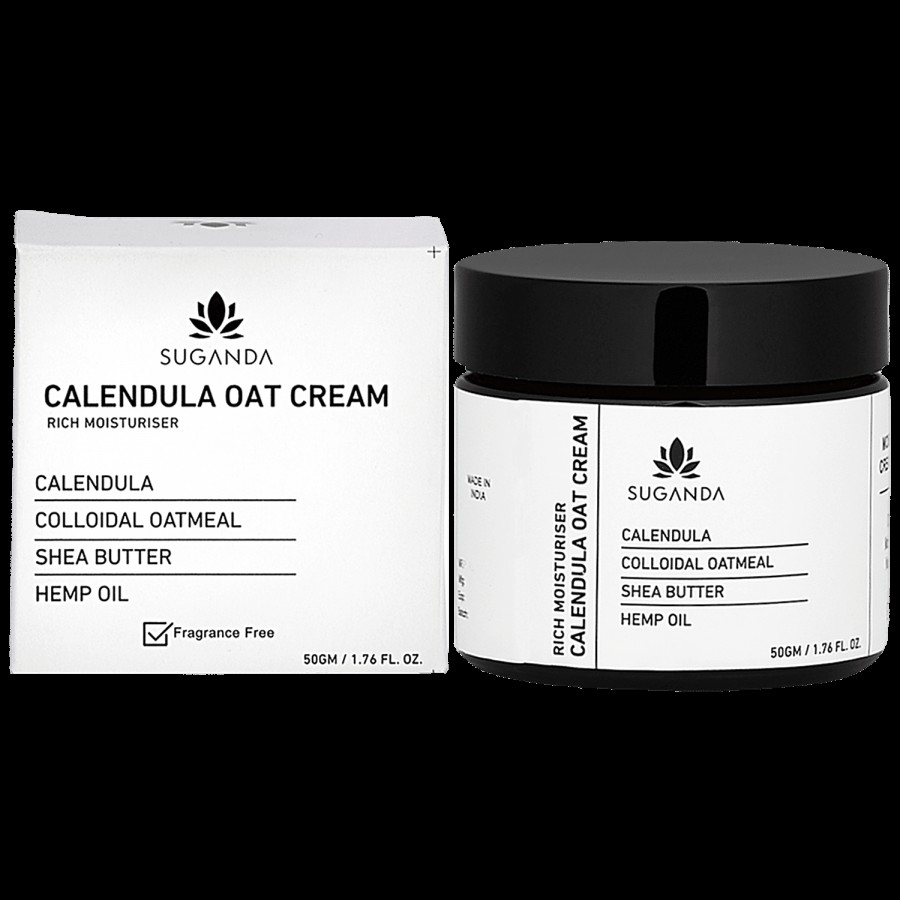 Suganda Calendula Oat Cream Moisturiser - Nourishing & Hydrating