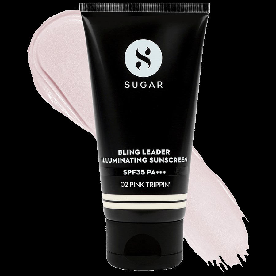 Sugar Cosmetics Bling Leader Illuminating Sunscreen - SPF35 PA+++