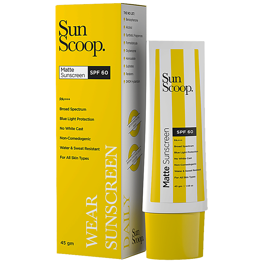 SunScoop Matte Sunscreen - SPF 60