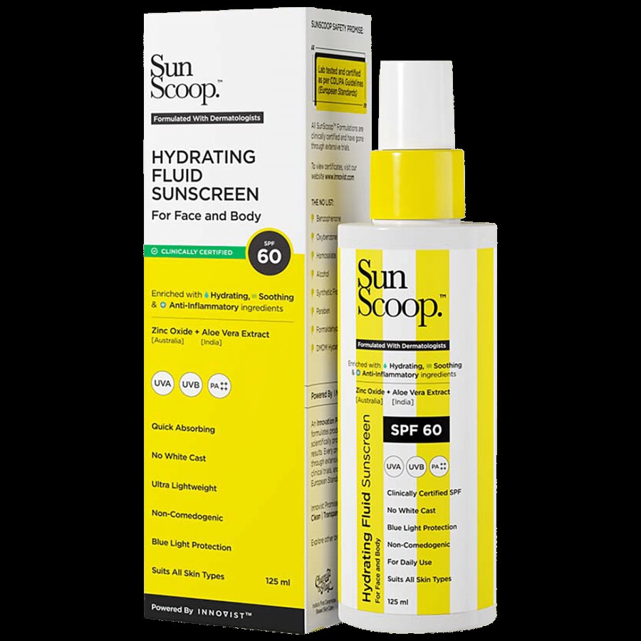 SunScoop Hydrating Fluid Sunscreen Spray - SPF 60 PA+++