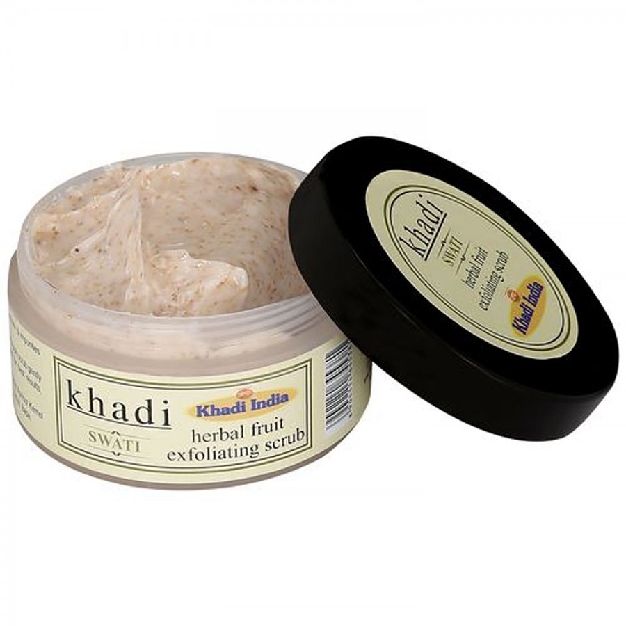 Swati Khadi Herbal Fruit Exfoliating Scrub - Removes Dead Skin & Impurities