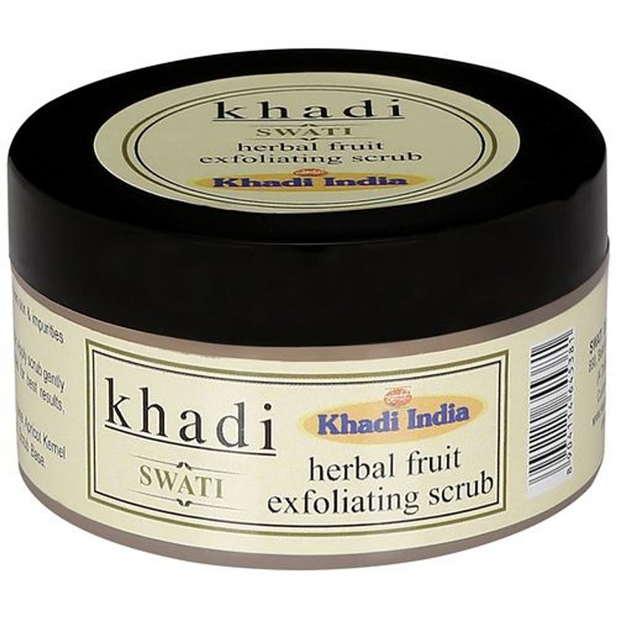 Swati Khadi Herbal Fruit Exfoliating Scrub - Removes Dead Skin & Impurities