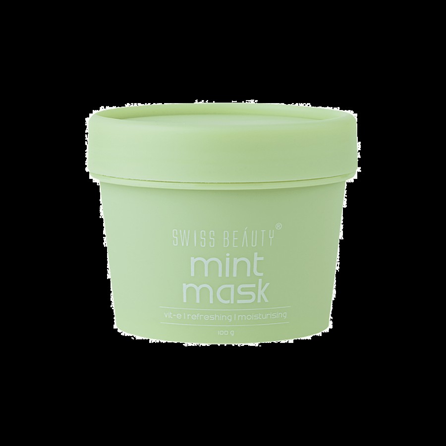 Swiss Beauty Mint Clay Face Mask - Refreshing & Moisturising