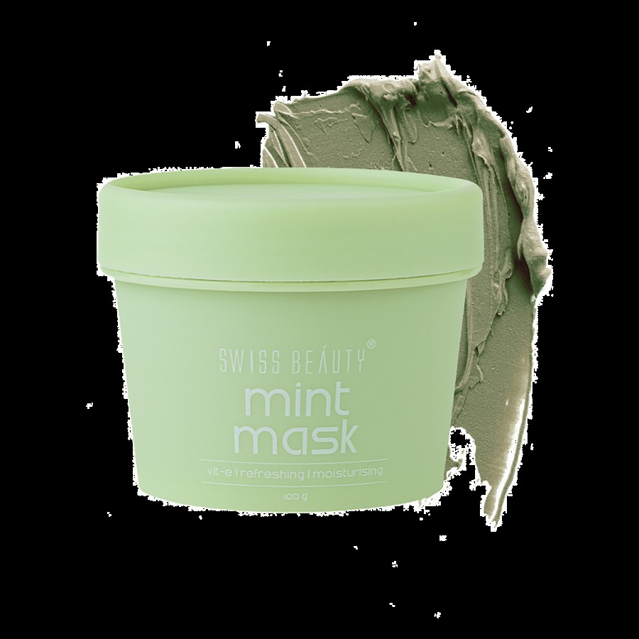 Swiss Beauty Mint Clay Face Mask - Refreshing & Moisturising