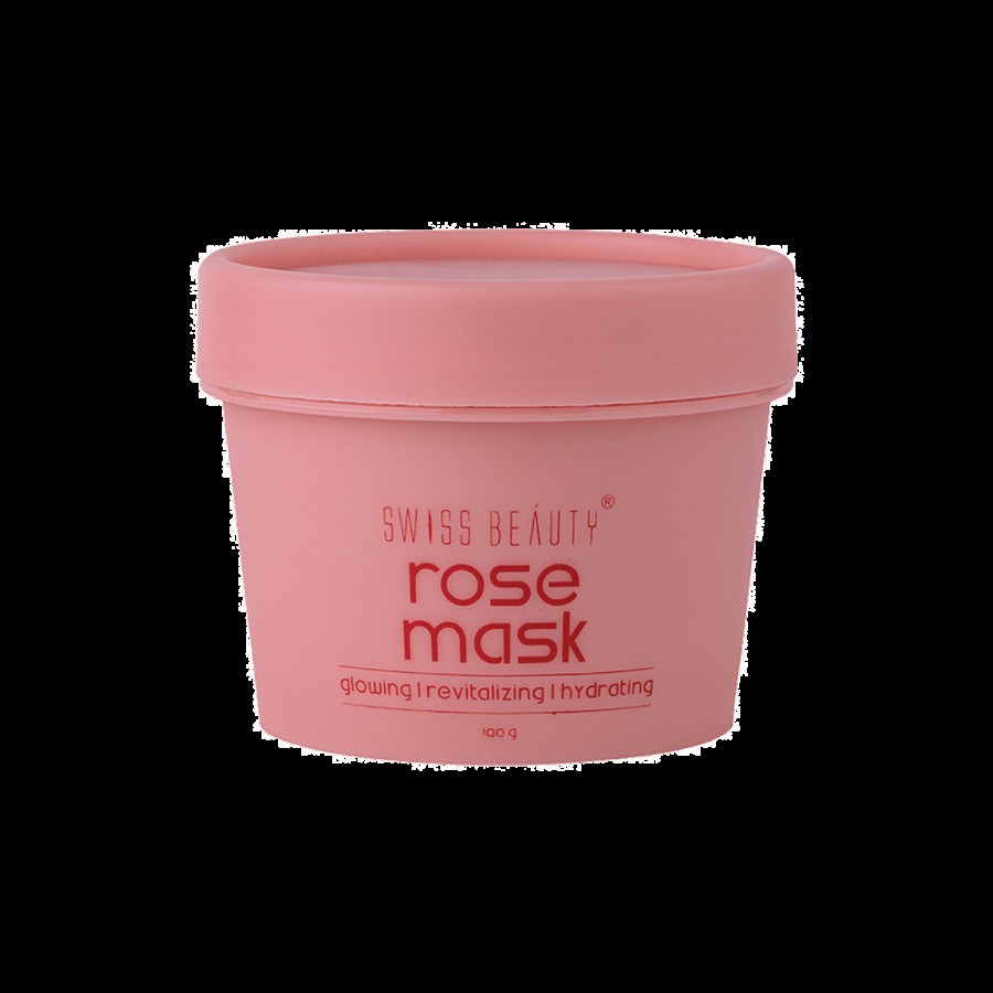 Swiss Beauty Rose Clay Face Mask - For Glow