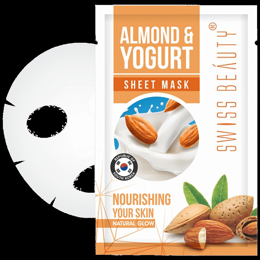 Swiss Beauty Sheet Mask - Almond Yogurt