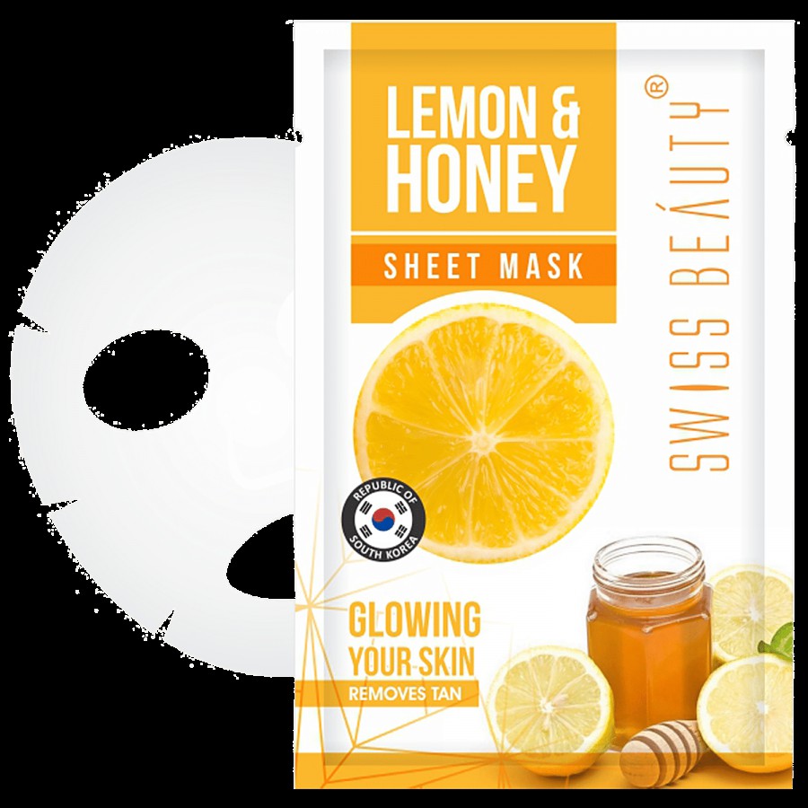 Swiss Beauty Sheet Mask - Lemon & Honey