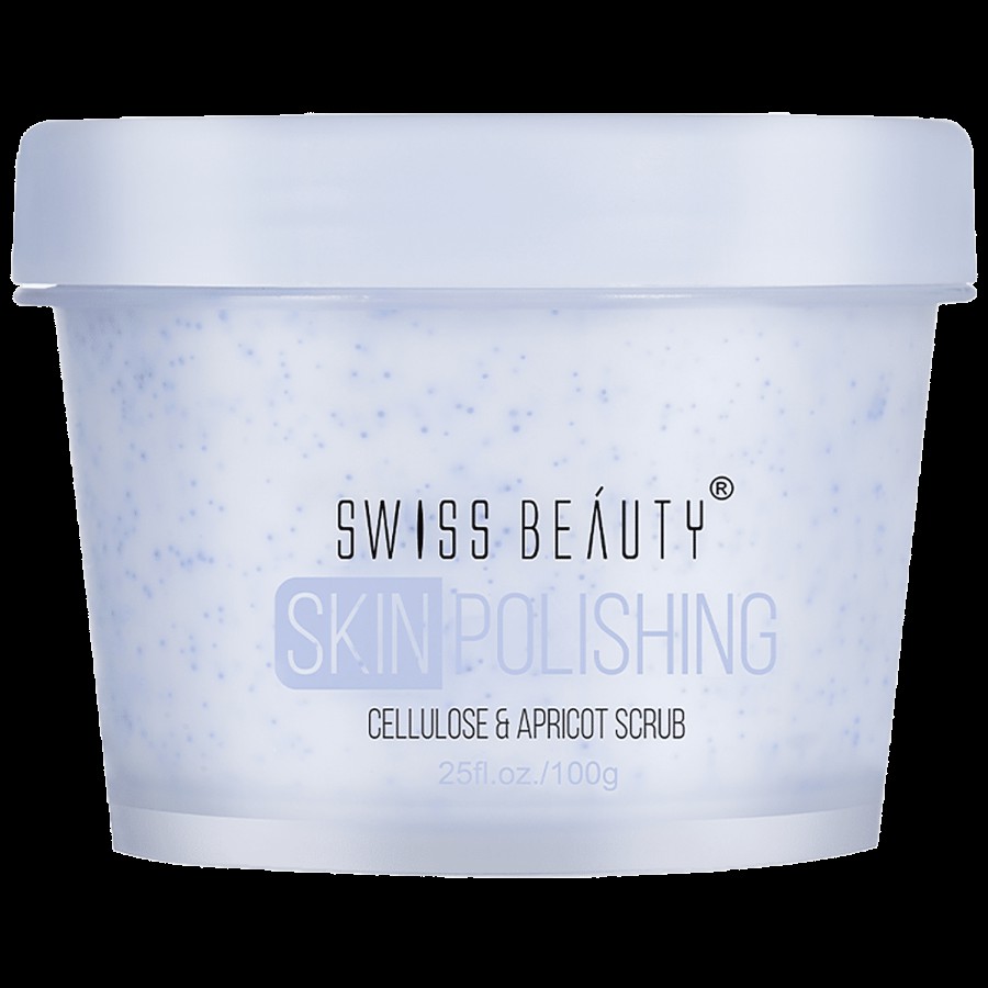 Swiss Beauty Skin Polishing Cellulose & Apricot Face Scrub - Reduces Blemishes