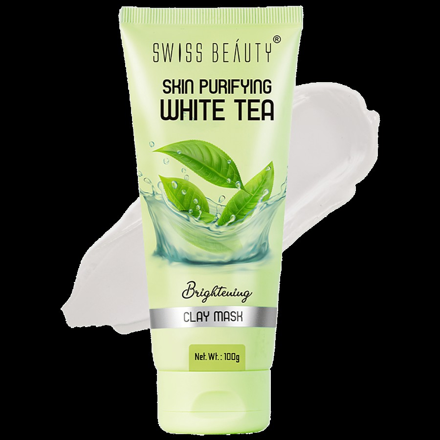 Swiss Beauty Skin Purifying White Tea Brightening Clay Mask - Hydrating