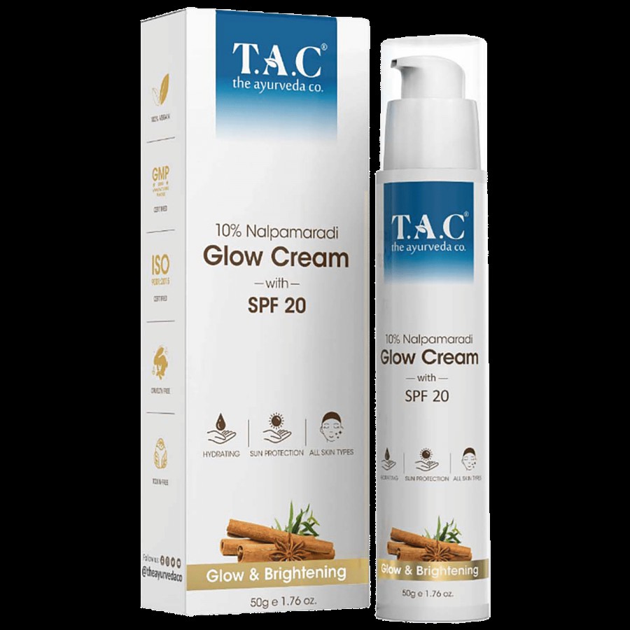 TAC - The Ayurveda Co. 10% Nalpamaradi Glow Cream With SPF 20