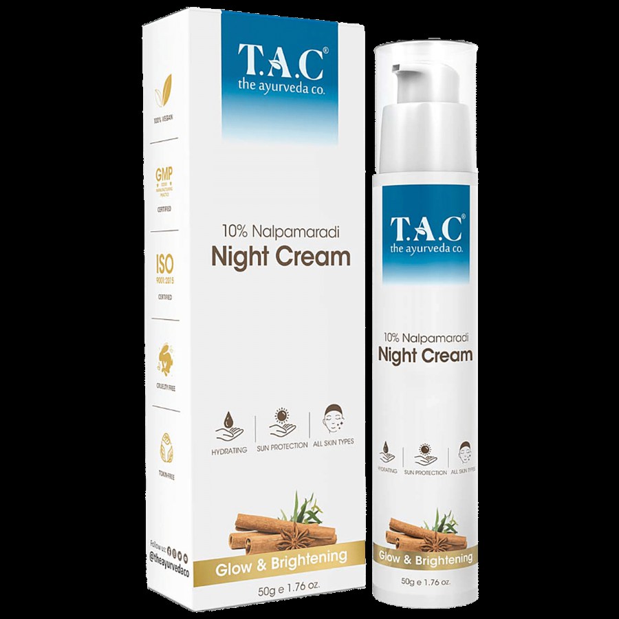 TAC - The Ayurveda Co. 10% Nalpamaradi Night Cream